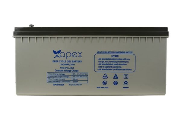 12В 200Ач Jel Akü Apex