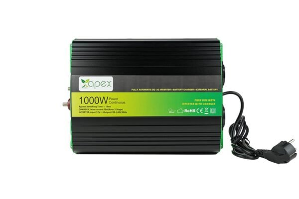 NPS1000-12 Apex 1000 Вт полностью синусоидальный инвертор с зарядным устройством 12 В